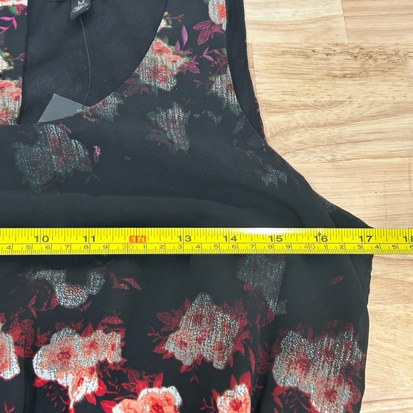 Jessica Simpson lulu Maxi Dress Black Large English Floral  Sz: Medium - Picture 8 of 12